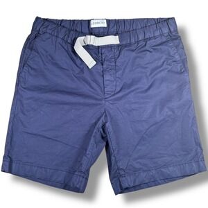 Ledbury Performance Shorts Stretch Mens 32 Navy Blue Belted Elastic Waist Golf